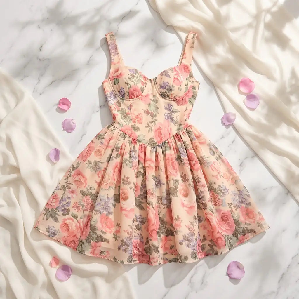 Dusty Rose Mini Dress