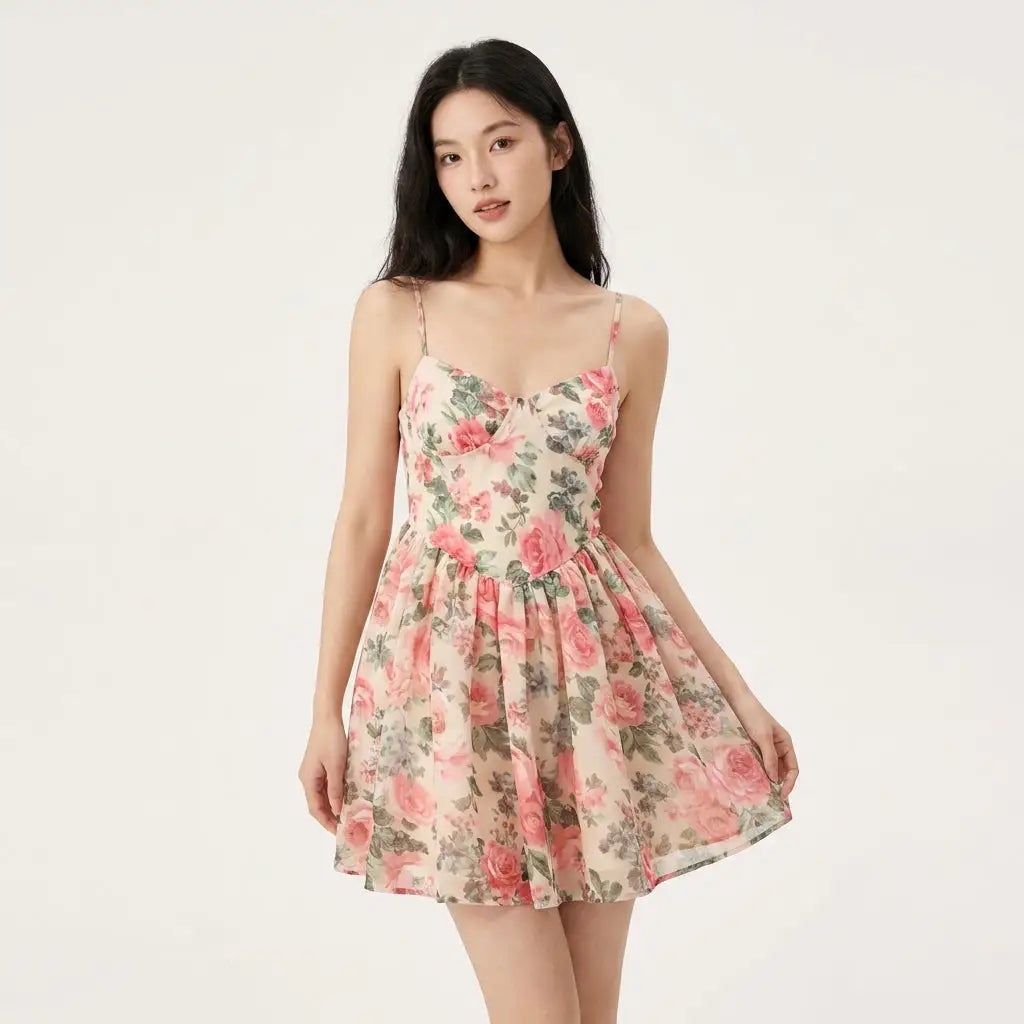 Dusty Rose Mini Dress